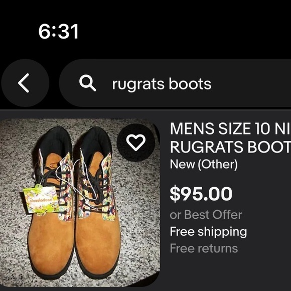 Custom RugRats Boots - Picture 6 of 6